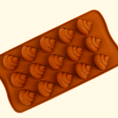 Silikonová forma na pralinky Emoji Poop