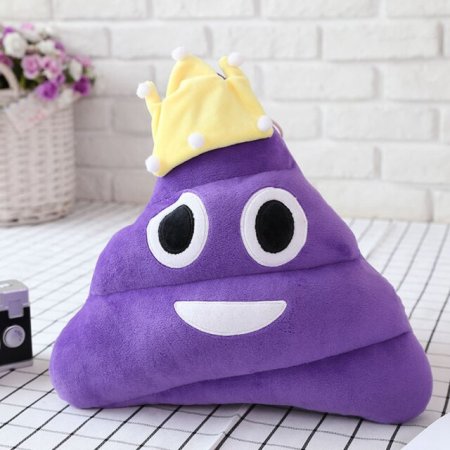 Poop Poo polštářek (18 cm) - Barva: Fialová