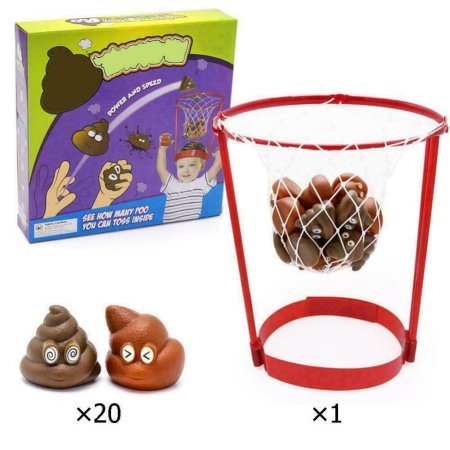 Dětská basketbalová hra "Poop Emoji Basketball"