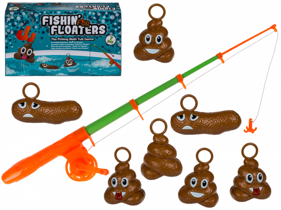 Dětská koupelnová hra "Fishing and Poops"