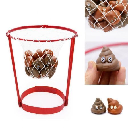 Dětská basketbalová hra "Poop Emoji Basketball"