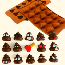 Silikonová forma na pralinky Emoji Poop
