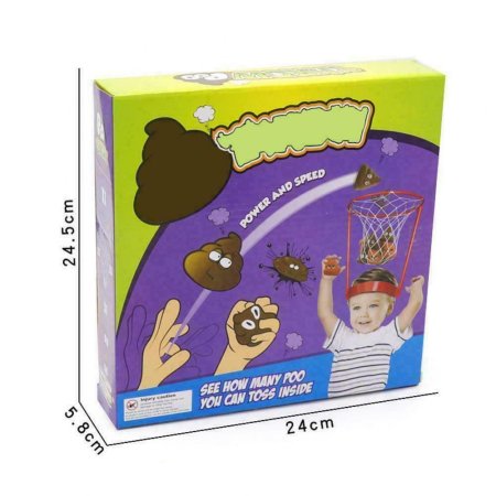 Dětská basketbalová hra "Poop Emoji Basketball"
