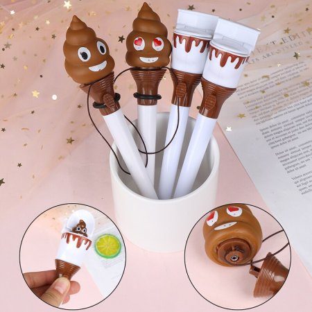 Poop Emoji propiska ... - Provedení: s vlastní záchodovou mísou :D